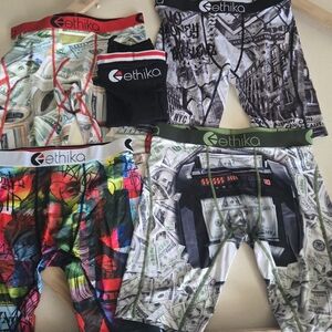 Ethika Men's Boxer Briefs - Artistic Multicolor Collection
